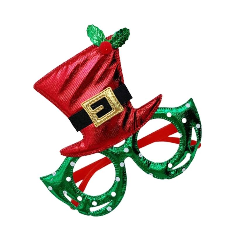 Новогодние очки карнавальные рождественские реквизит для фотосессии украшения