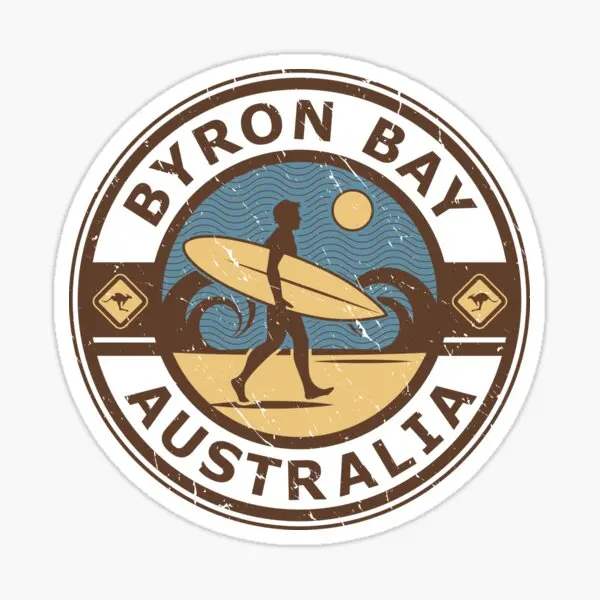 

5 шт., детские наклейки для ноутбука Byron Bay Australia
