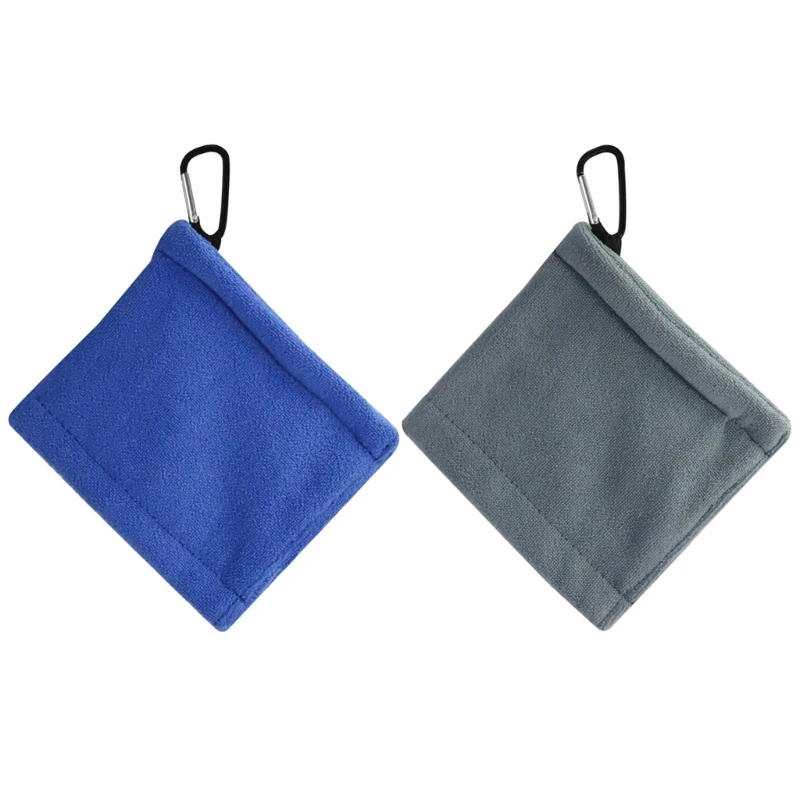 Cleaning Towel With Carabiner Hook Water Absorption Clean Golf Club For Head Wipe Cloth Clean
