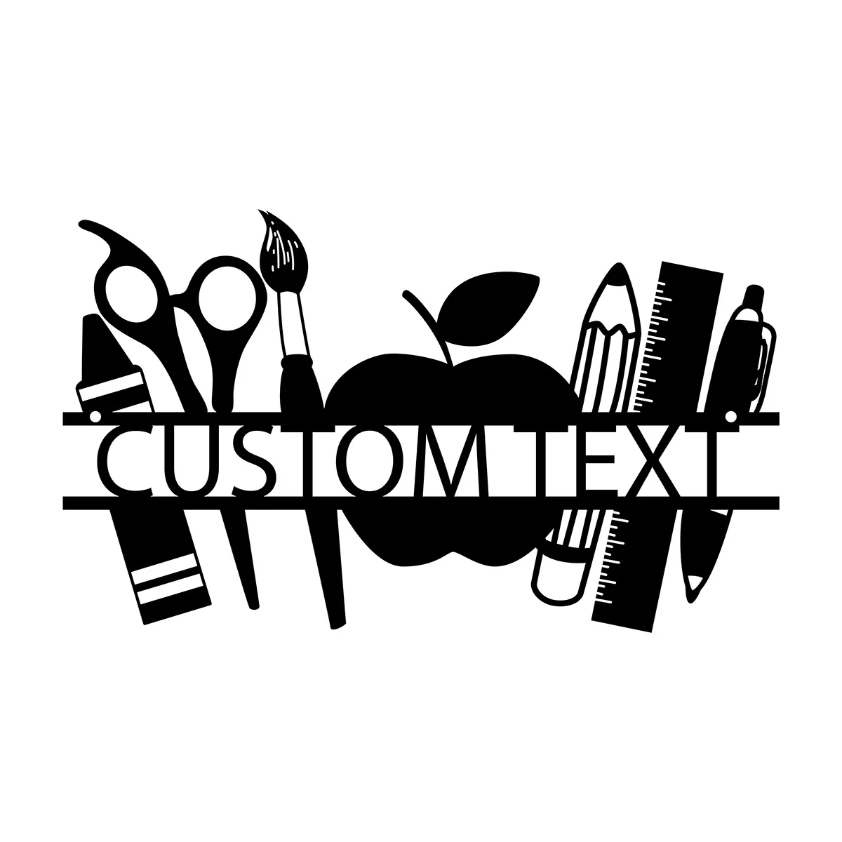 Изготовленная на заказ табличка с именем учителя - персонализированная