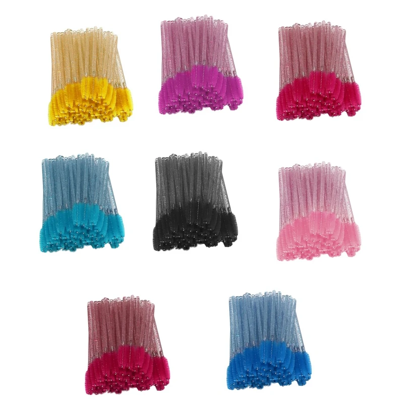 

400Pcs Disposable Eyelash Brush Mascara Wands Spoolies For Eye Lashes Extension Eyebrow And Makeup Brushes