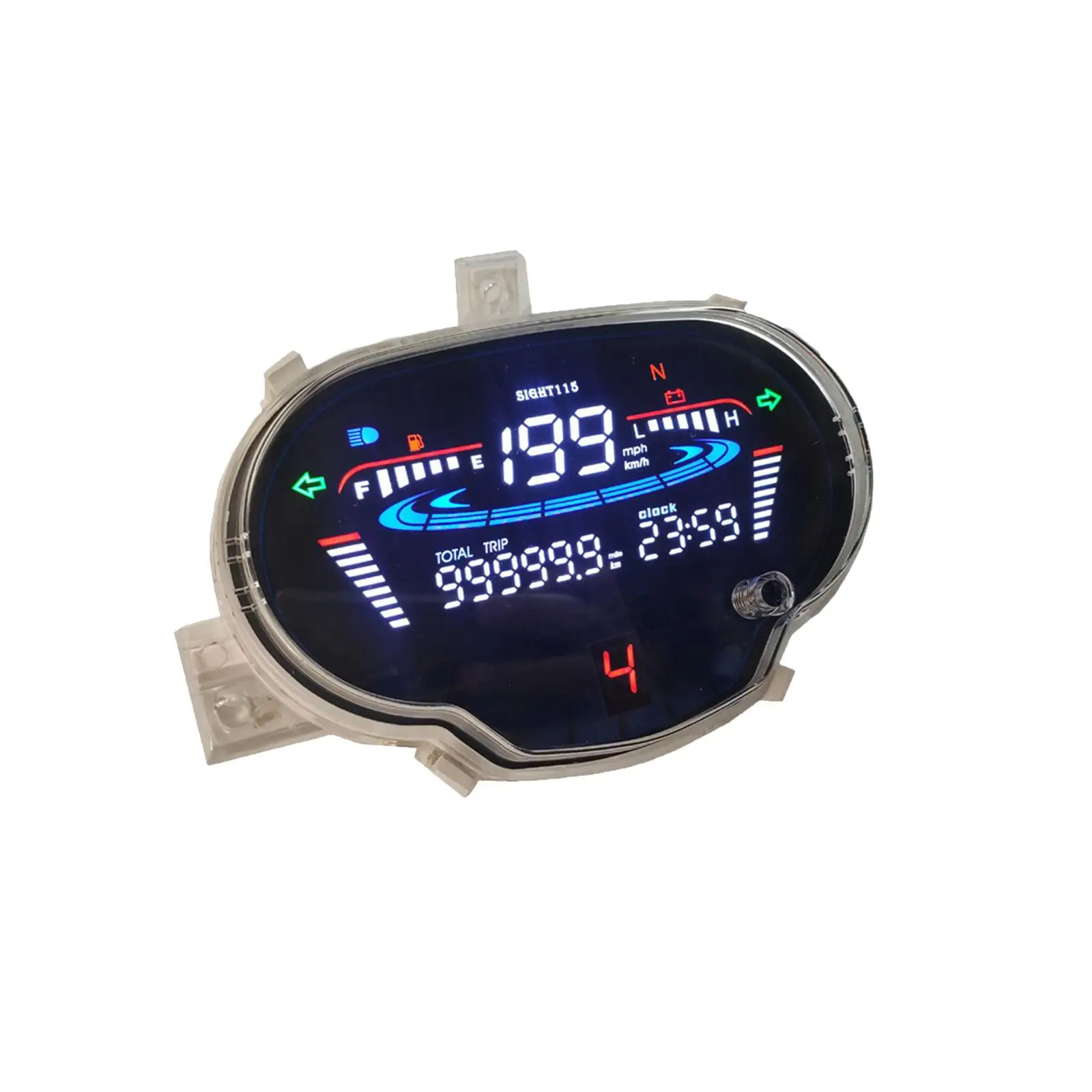 

Motorcycle LED Digital Speedometer Digital Gauge Instrument Tachometer