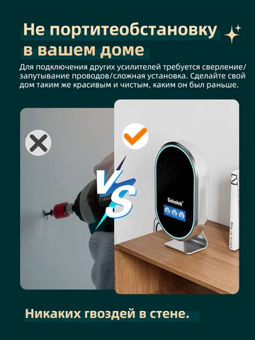 Lintratek Усилитель сотовой связи Усилитель сети сотового телефона gsm 2G 3G 4G 5G Комплект повторителя сигнала встроенной антенны 900 1800 2100 МГц