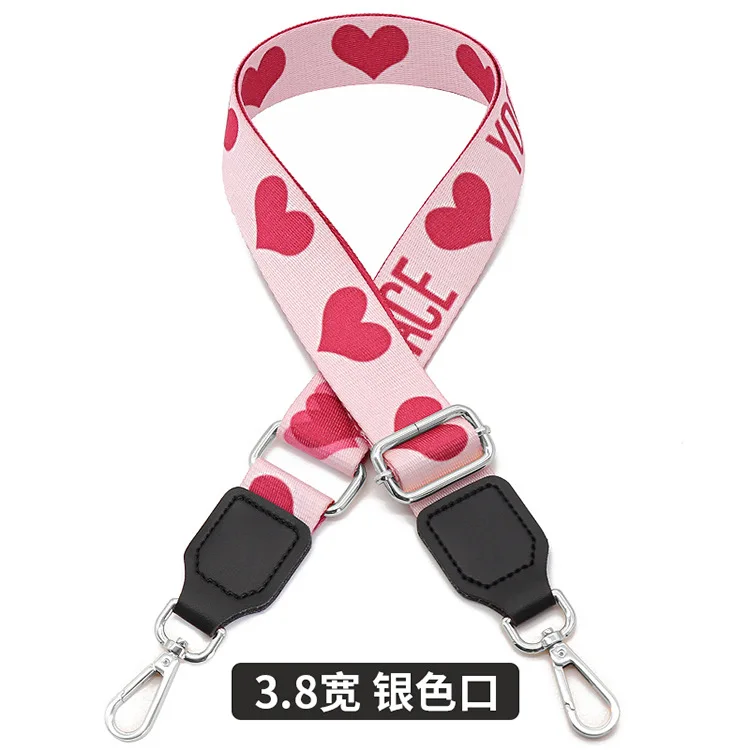 

Женская сумка через плечо с розовым сердечком Регулируемая сумка аксессуары