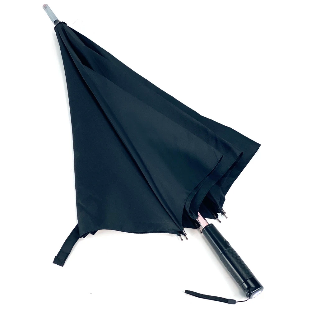 Зонт-трость &quotСветовой меч&quot черный (встроенный фонарик) |