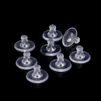 100pcs soft silicone rubber earring back stoppers for stud earrings diy jewelry findings accessories bullet tube ear plugs cap