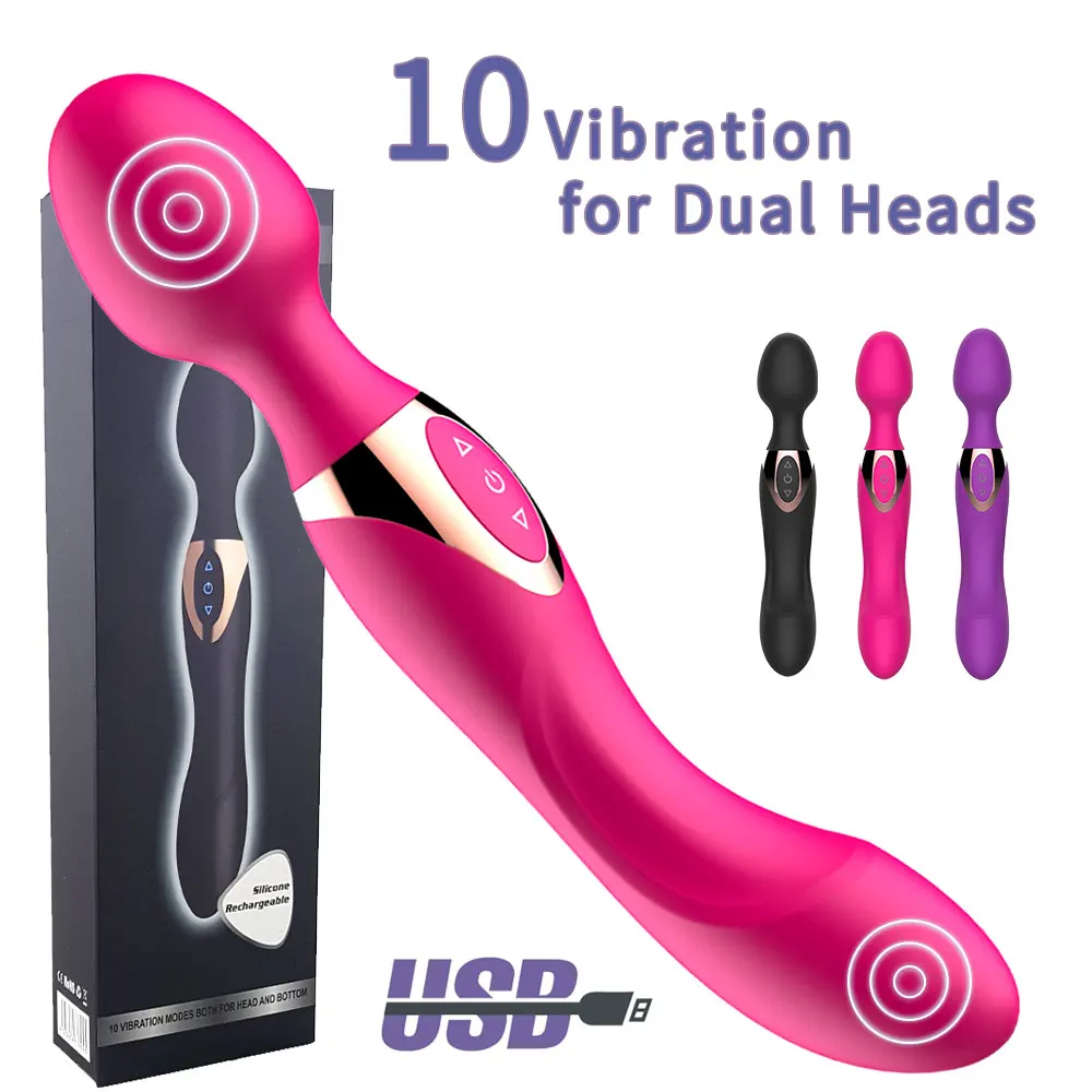 

G Spot Dildo Vibrators for Women Pussy 10 Speeds Double Vibrador Clitoris Massager Penis Sexy Sex Toys for Female Masturbator