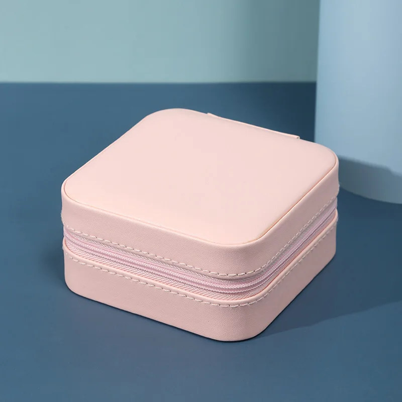 Casegrace Leather Jewelry Box Portable Double Layers Display Jewelry Storage Organizer Necklace Earrings Holder Jewellery Case