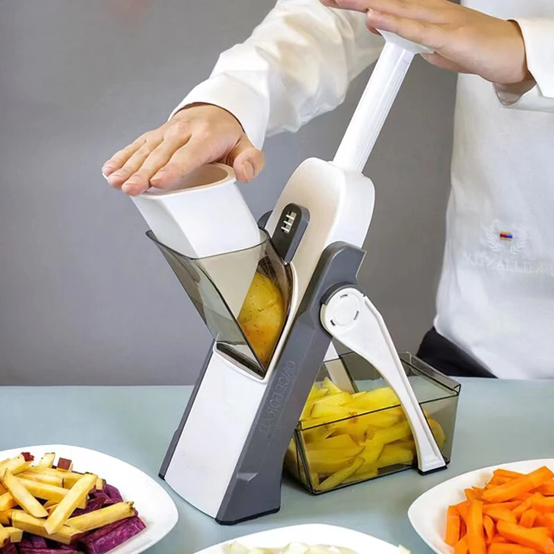

Multifunction Vegetable Slicer Safe Kitchen Slicer Salad Chopper Potato Slicer Grater French Fries Cutter Kitchen Accessories