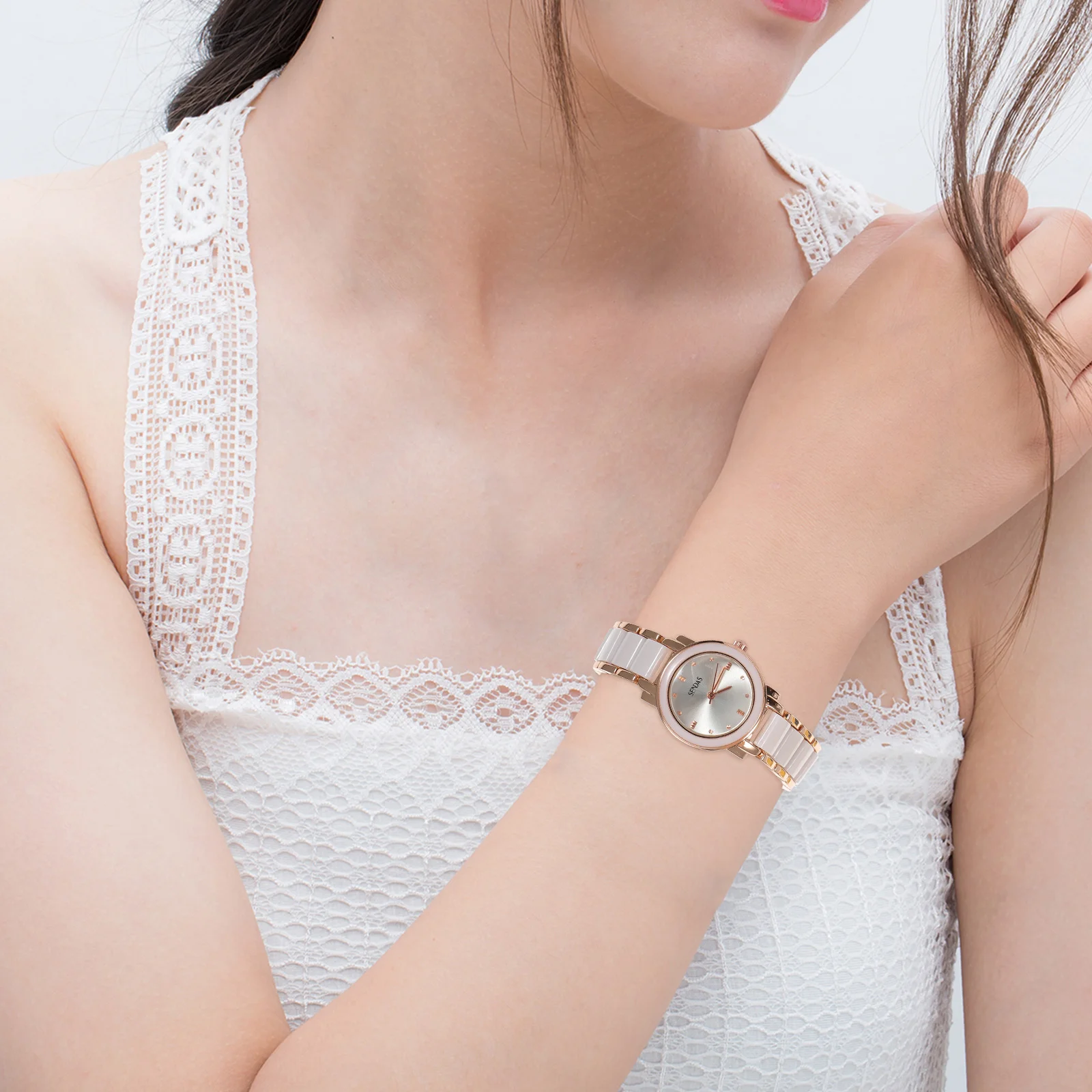 

1 шт., цифровые часы для девочек, изысканные студенческие наручные часы, женские наручные часы, модные повседневные часы