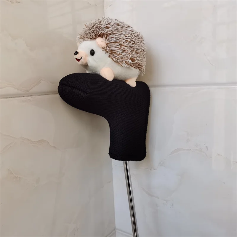 

Hedgehog golf putter magnetic head cover knit & plush handmade golf putter headcover drop shipping