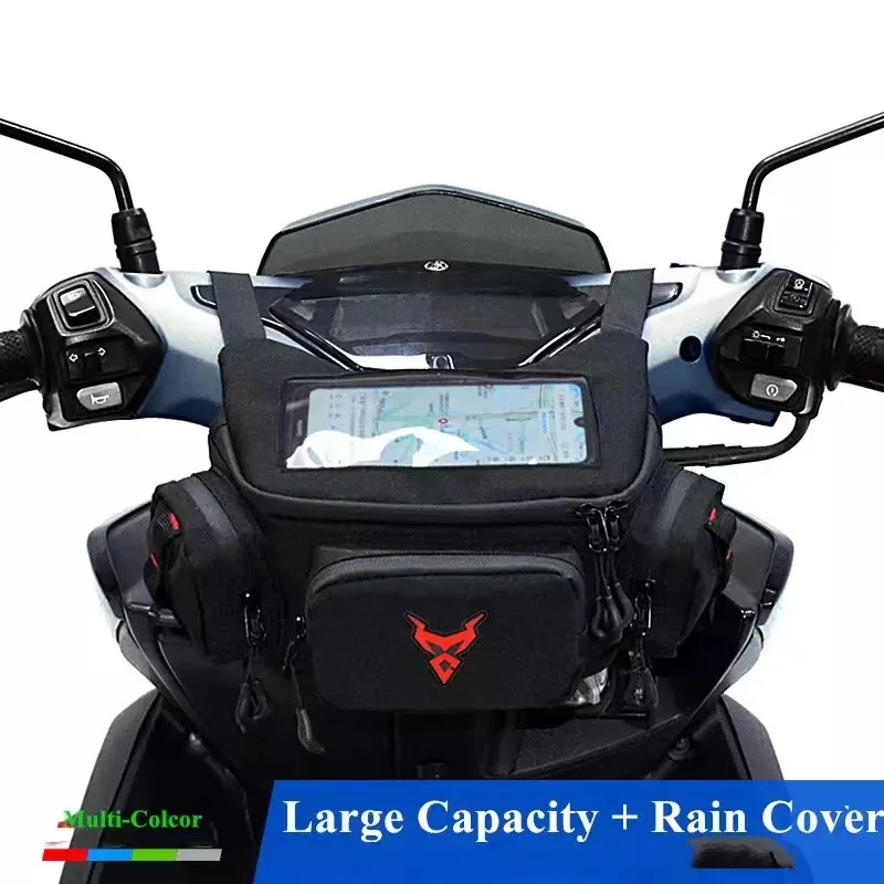 

For Vespa 150 TMAX 530 560 GTS250 XMAX300 NMAX SYM C600 Sport Motorcycle Bag Front Waterproof Storage Touch Screen Waist Bag