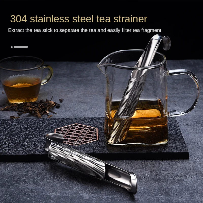 Tea Strainer Amazing 304 Stainless Steel Infuser Pipe Design Touch Feel Holder Tool Spoon Filter Kitchen Accessories |