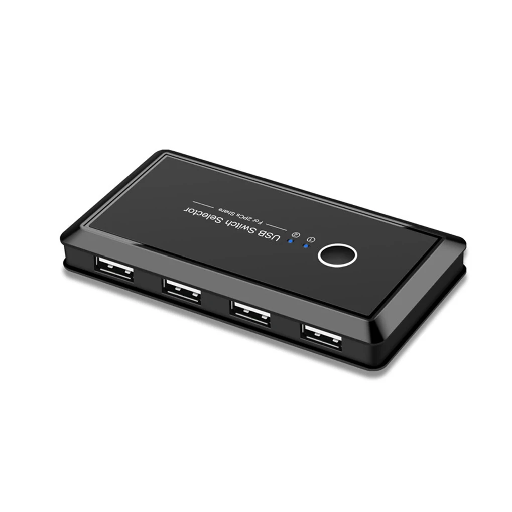 

USB Switch Selector 2 Computers Sharing 4 USB Devices USB 2.0 Peripheral Switcher Box Hub for Mouse Keyboard