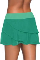 european and american sexy stretch pleated swimming trunks womens conservative beach pants swim briefs