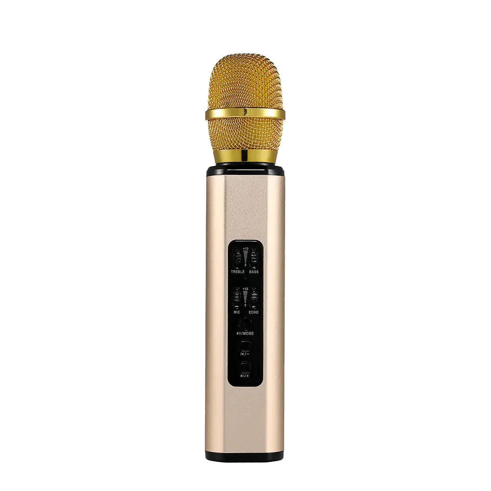 

Microphone Condenser Microphone Speaker Integrated Mobile Phone Wireless Bluetooth Dual Speakers Handheld K Song Artifact