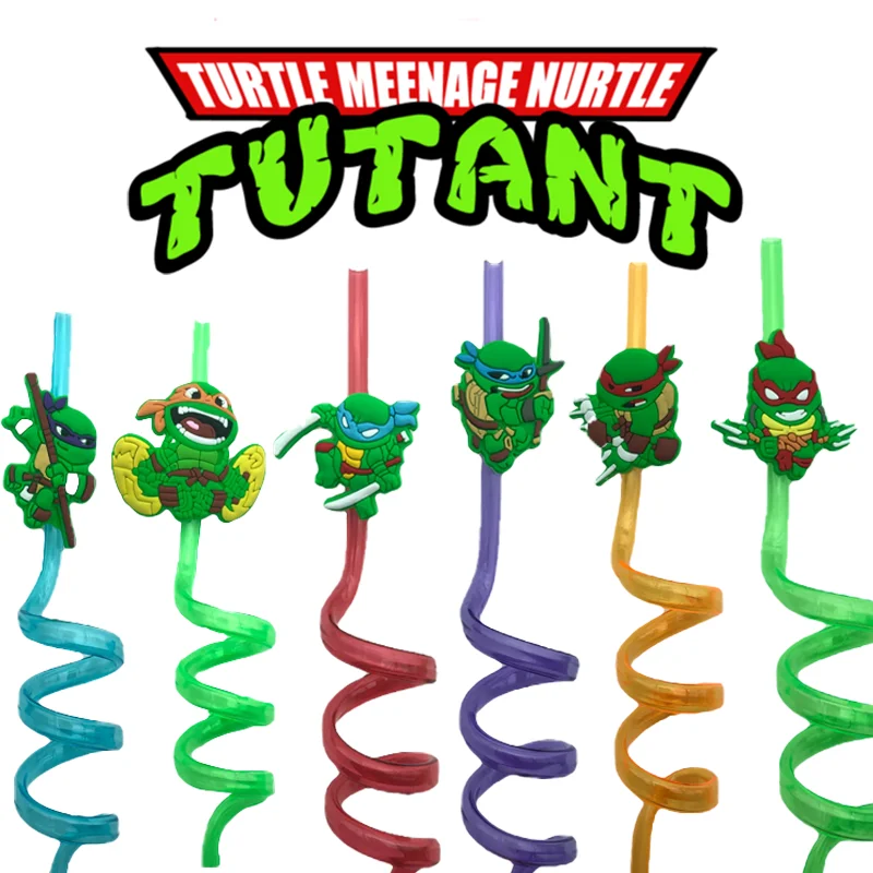 Трубочки для напитков Черепашки-ниндзя Bandai райан пэррот могучие рейнджеры морферы силы и подростки мутанты ниндзя черепашки