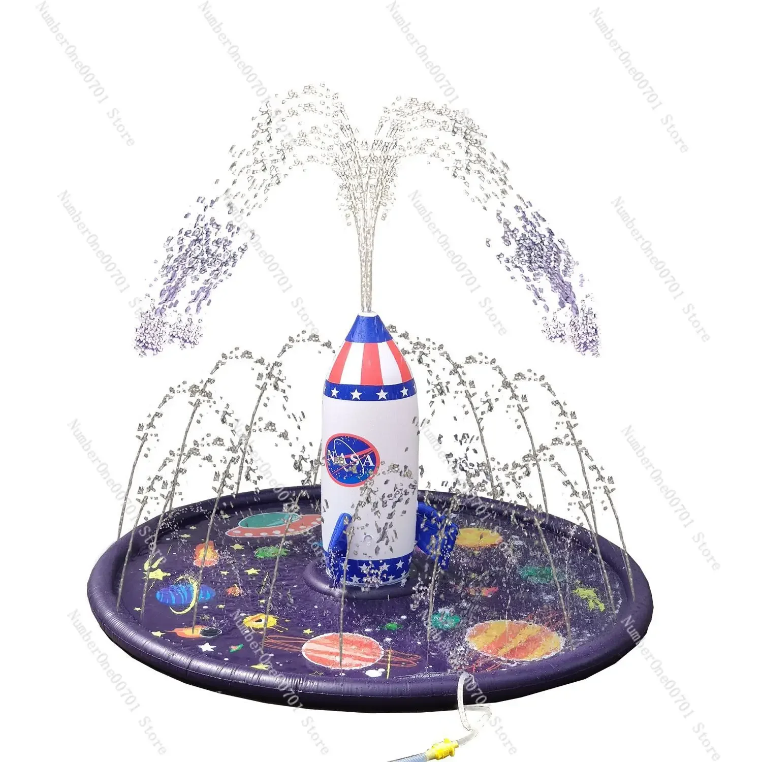 Фото Открытый двор Дети играют в воду Разбрызгиватель Дети Надувной Kweichow Moutai Water Spray Rocket №2