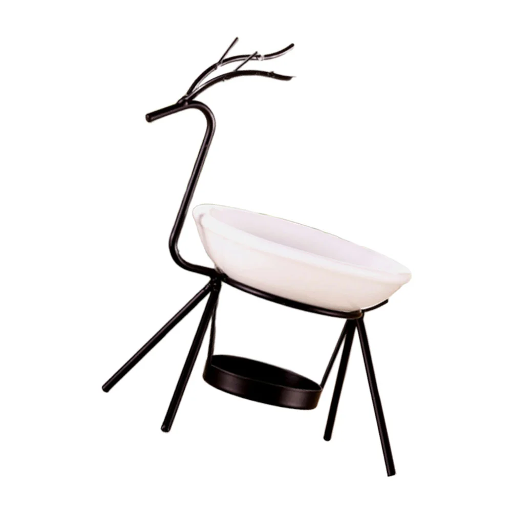 

Burner Incenseholder Wax Oil Deer Aroma Iron Wedding Reindeer Christmas Candlestick Ash Catcher Plate Decoration Melt Warmer