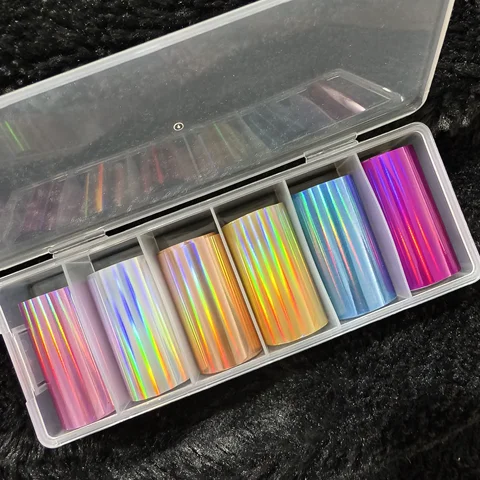 Фольгированные наклейки для ногтей Misscheering