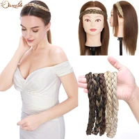 s noilite synthetic bohemian plaited headband braids hair with adjustable belt hairpiece hair for woman hair style accessories