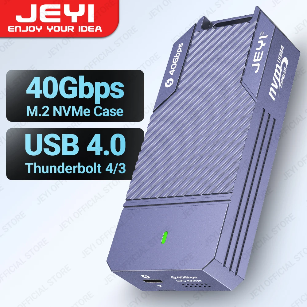 SSD-накопитель JEYI 40 Гбит/с USB 4,0 M.2 NVMe M2 в Type-c 4,0