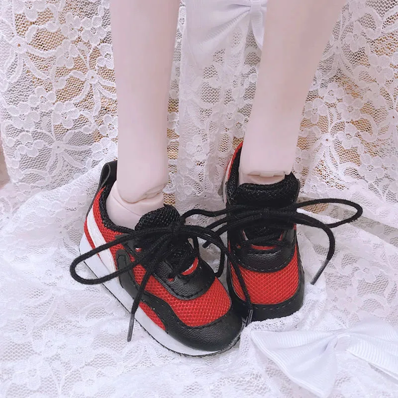 

60cm Doll Shoes for 1/3 Bjd Doll's Mesh Sport Shoes Dress Up Doll Accessories Diy Fashion Toys for Children Size 7.5*2.5cm