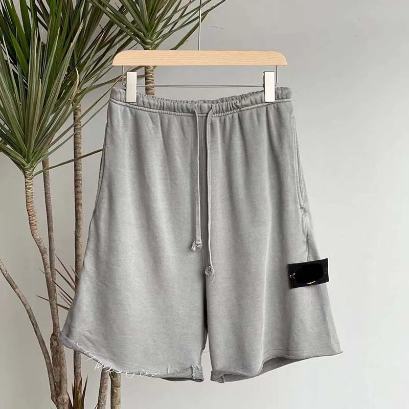 

High quality cotton shorts men's summer pure color fashion designer brand shorts men's and women's Gym Fitness soft elastic casu