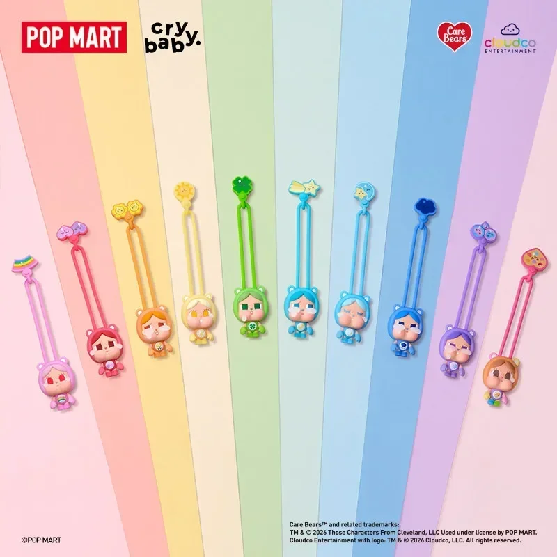 Фото POP MART CRYBABY Серия Care Bears Миниатюрные фигурки с подсветкой Кавайные аниме-куклы в закрытой упаковке - Коллекция неожиданных загадочных кукол №2