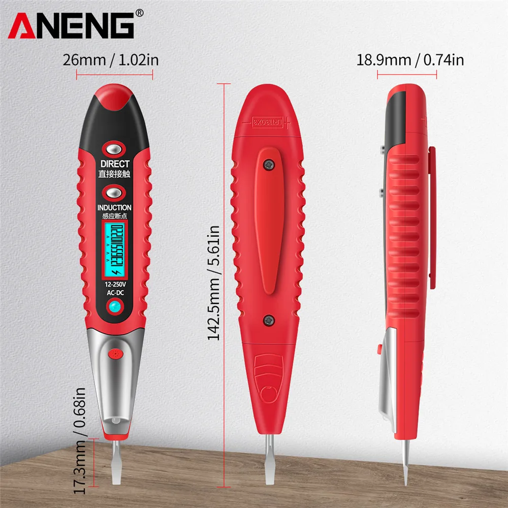 Цифровой Электрический тестовый ручка ANENG VD700 детектор напряжения карандаш 12 ~ 250