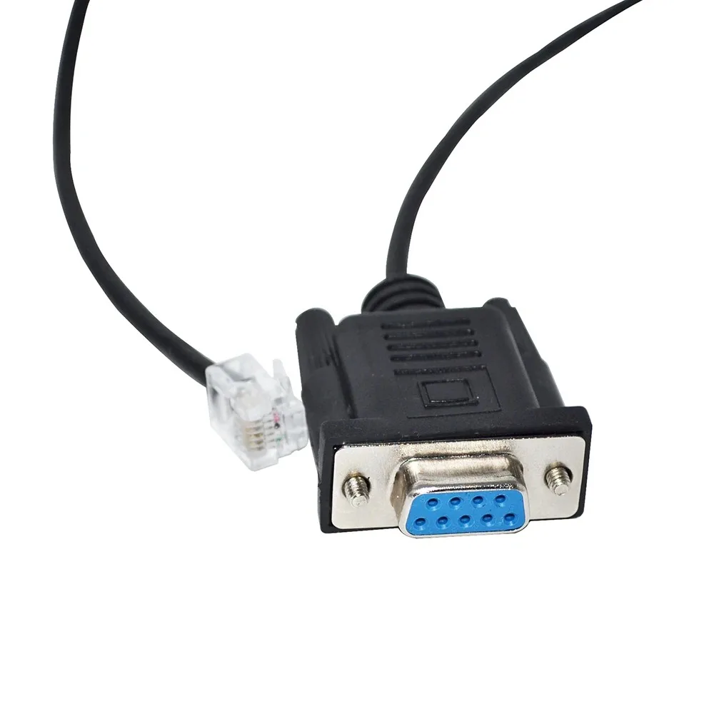 Фото Кабель последовательного интерфейса RS232 DB9 9-контактный на RJ11 RJ12 6P4C, совместимый с контроллером консоли-отладчика параметров DMKE J6 RS-232 №2