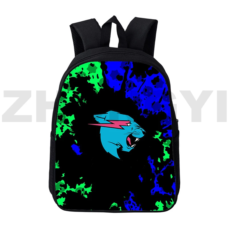 

Cute Cartoon Mr Beast Lightning Cat 3D Backpacks Boys Girls High Quality Anime School Bags 12/16 Inch Business Travel Crossbody