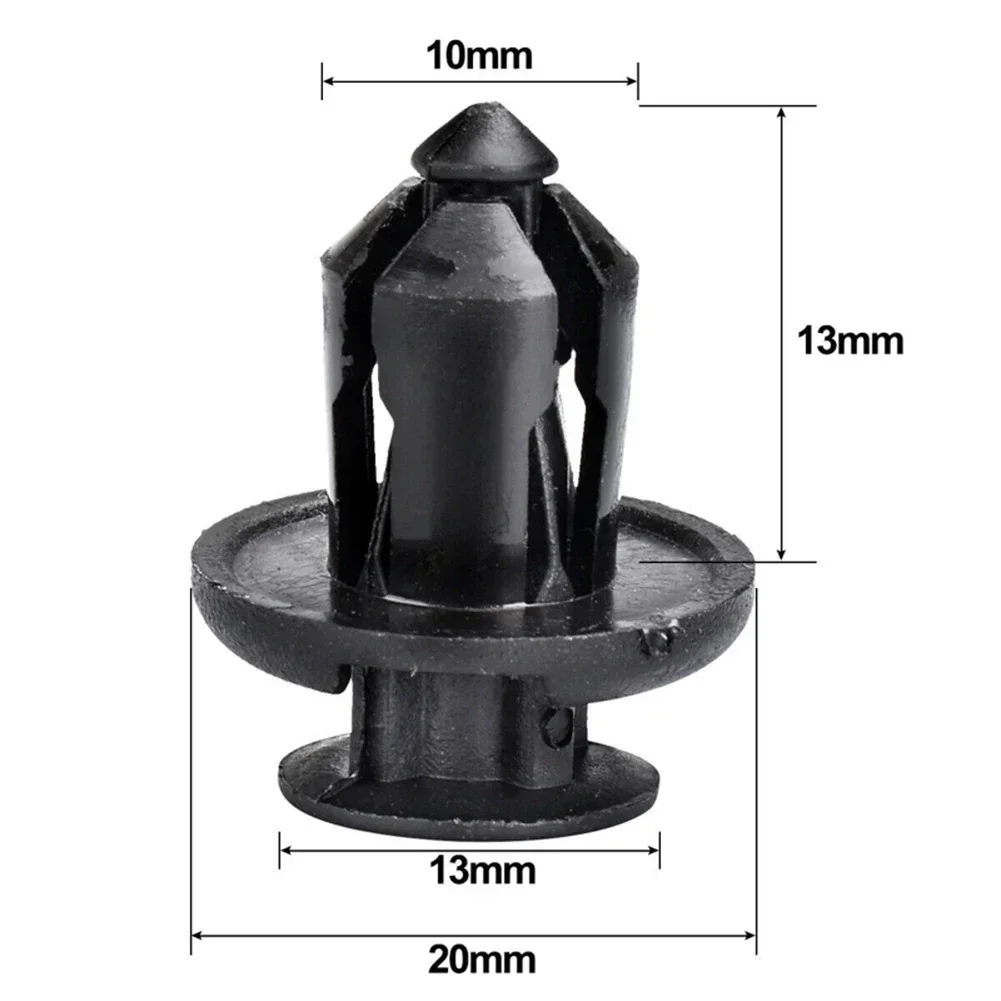 100 шт. пластиковые фиксаторы для автомобиля Honda