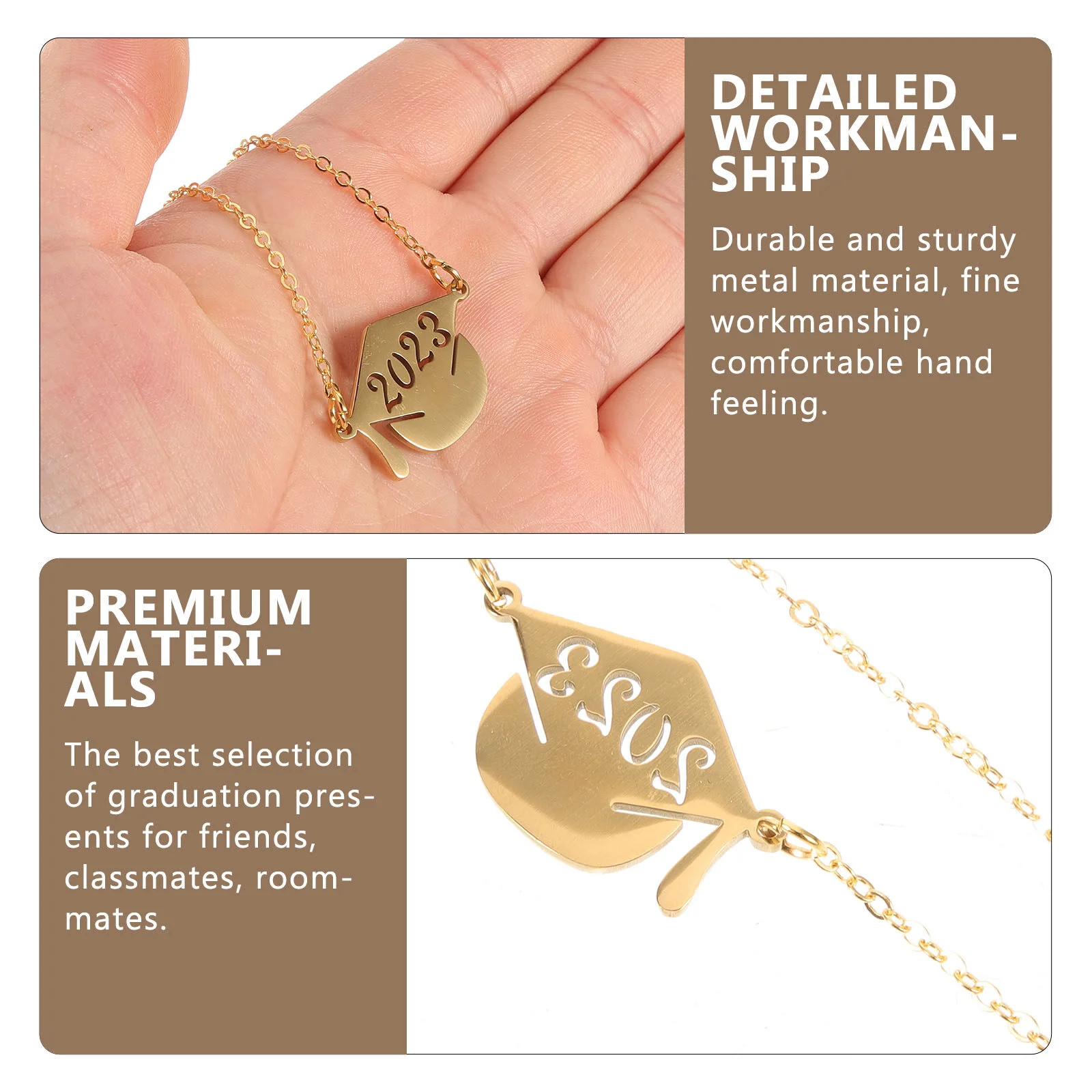 Chic Graduation Themed Design Necklace Necklace Pendant Jewelry Doctoral Hat Necklace