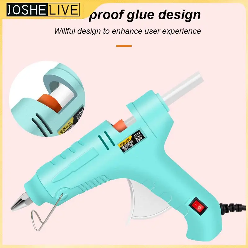 

20W Hot Melt Glue Gun With 7mm Glue Sticks Mini Industrial Guns Heat Temperature Thermo Electric DIY Repair Tool Manual Glue Gun