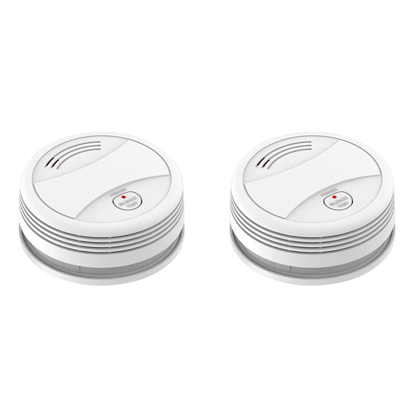 

Hot 2X Tuya Intelligent Wifi Strobe Smoke Detector Wireless Fire Sensor Tuya APP Control Office Home Smoke Fire Protection