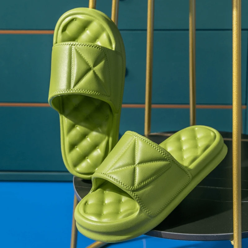 Women's Casual Indoor Non-slip Slippers 2023 Summer New bathroom EVA Soft Thick Bottom Slides Home Leisure Beach Couple Shoes