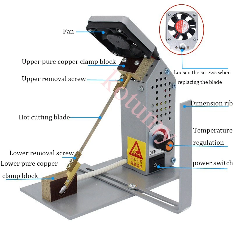 Маленькая машина для горячей резки ручная ленты электронная