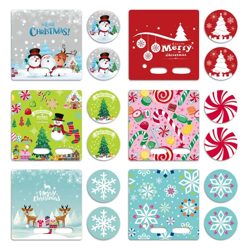 

3PCS Christmas Sticker for Toniebox Starter Speaker Headphone Protective Dust Guard Decorative Film Ultra-thin Decals