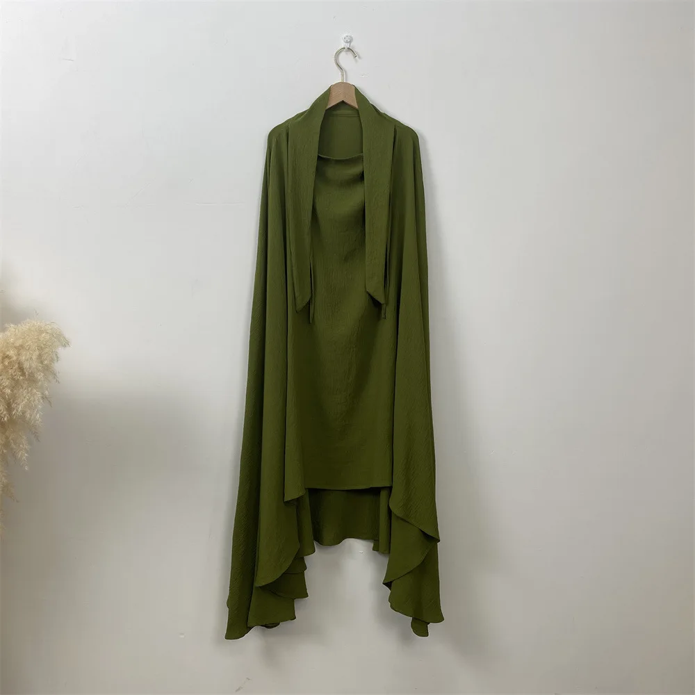 Мусульманские женщины длинный шарф хиджаб химар Ид Рамадан цельная молитвенная