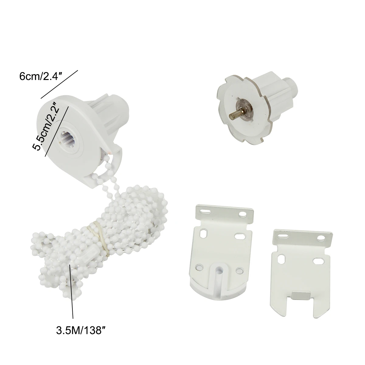 1 шт. 38 мм фитинги для рулонных штор из бисера принадлежности офисных оконных