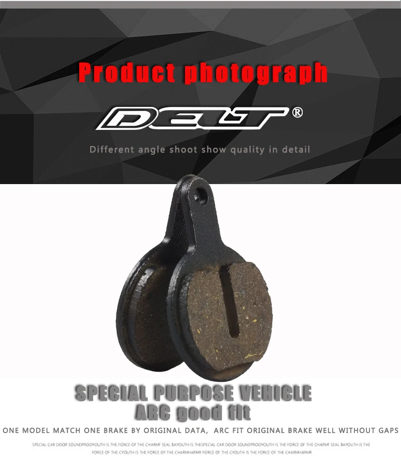 DELT 4-пары велосипедных дисковых тормозных колодок для NOVELA Lyra L10.11 MD-C500