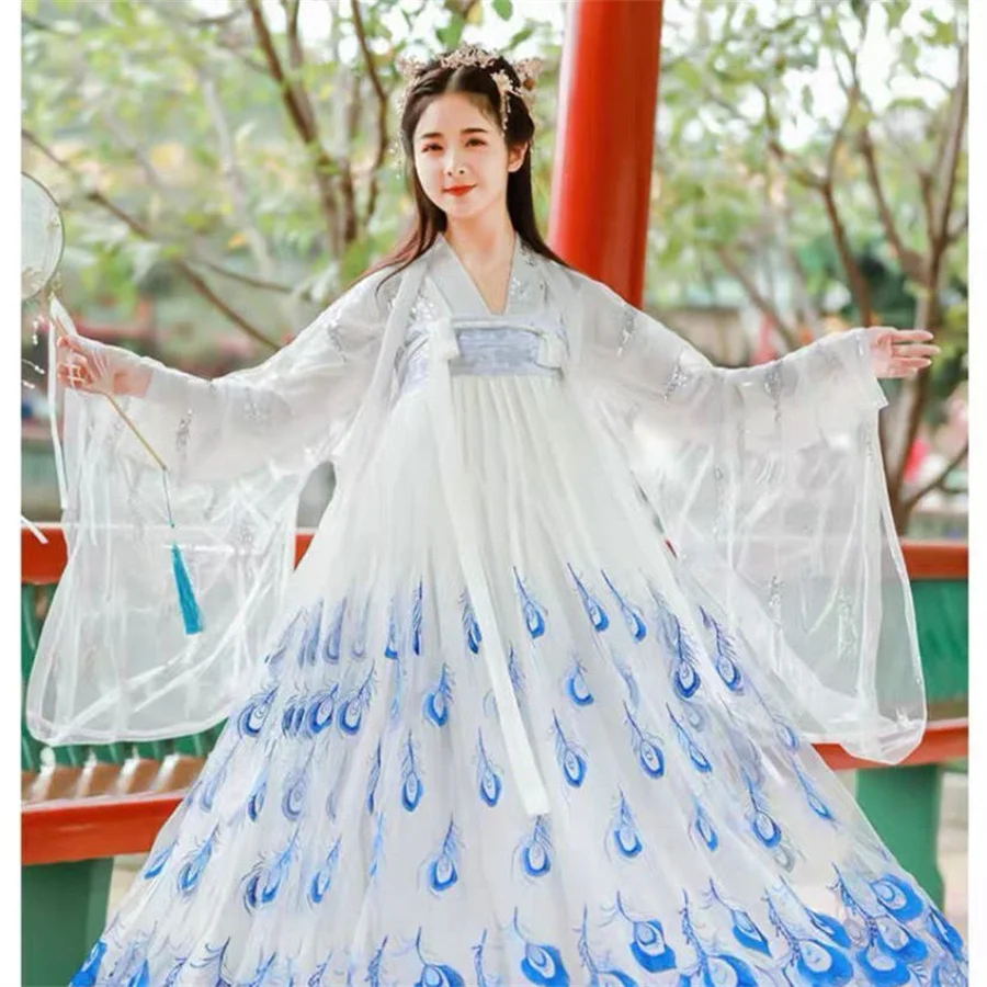 Женское платье Hanfu в китайском стиле традиционное элегантное принцессы с