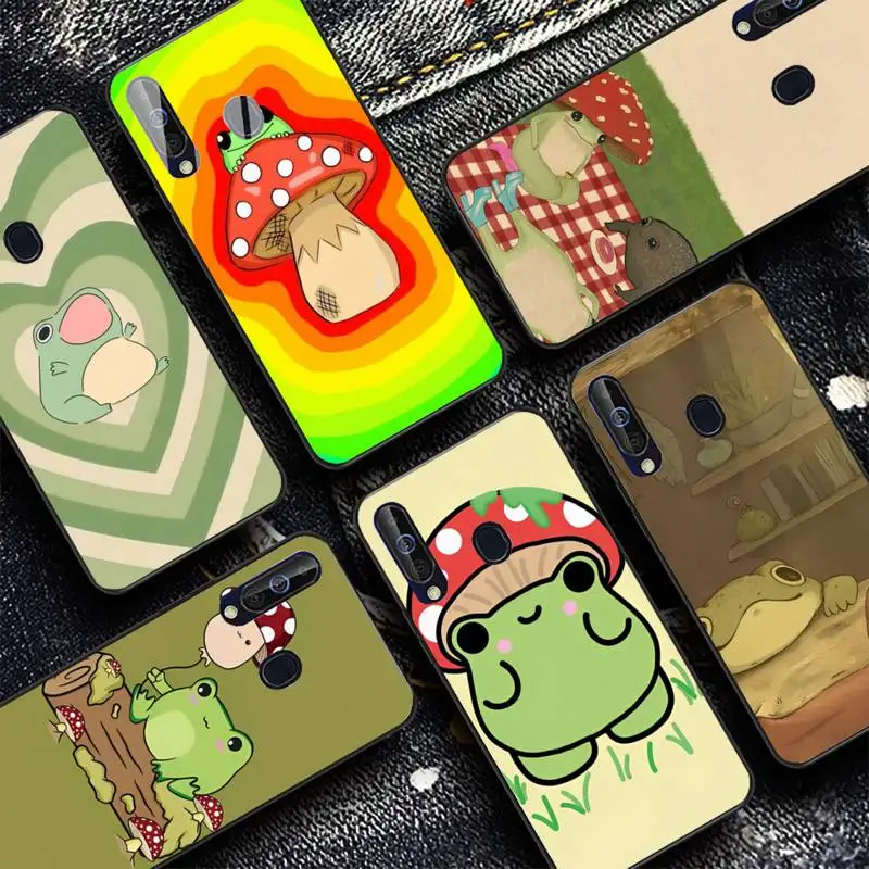 

Cottagecore Frog Mushroom Phone Case for Samsung A51 01 50 71 21S 70 31 40 30 10 20 S E 11 91 A7 A8 2018