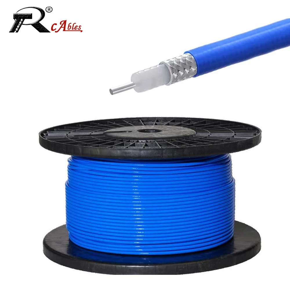 

RG402 Coaxial Cable Connector Semi-rigid Flexible RG-402 0.141" Coax Pigtail with bule jacket RF Coaxial adapter 1M 2M 5M 10M