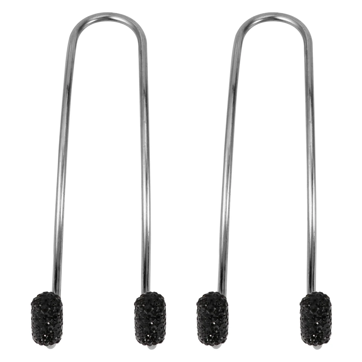 

1 Pair Stainless Steel Car Hooks Diamond Car Hooks Practical Headrest Hooks
