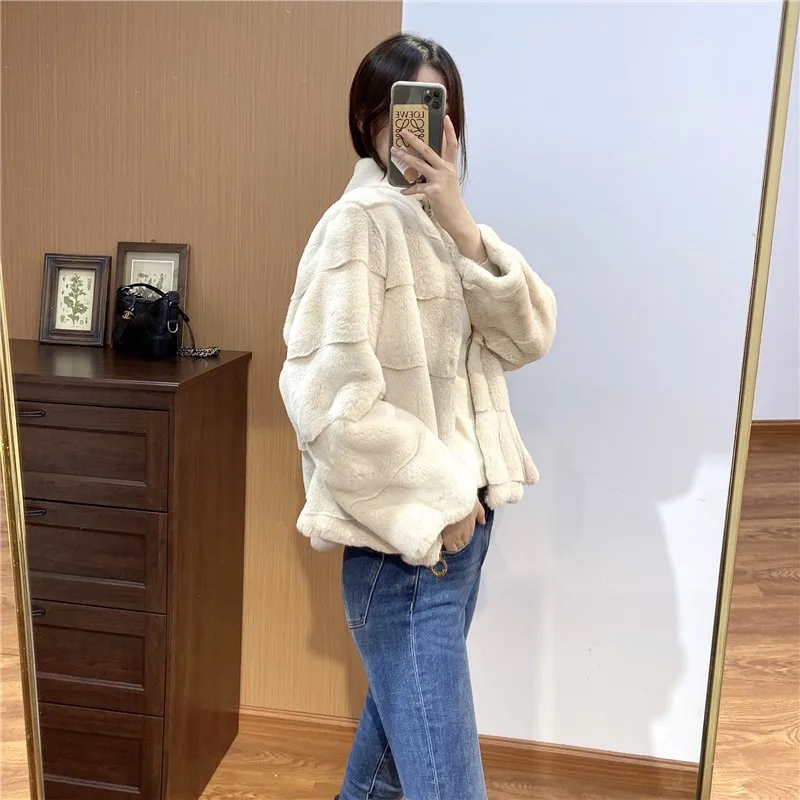 Favourite Coats Woman Winter 2022 Women Coat Fur Mink Fur Thick Winter High Street Other Slim Real Fur Long Coat