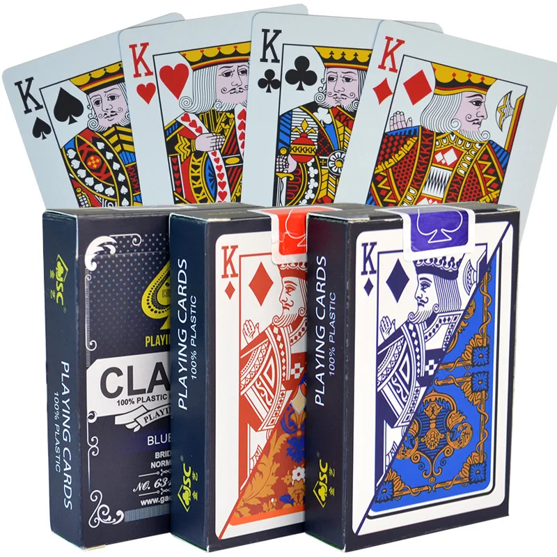 

100% PVC New Pattern Plastic Waterproof Adult Playing Cards Game Poker Cards Board Games 58*88mm cards