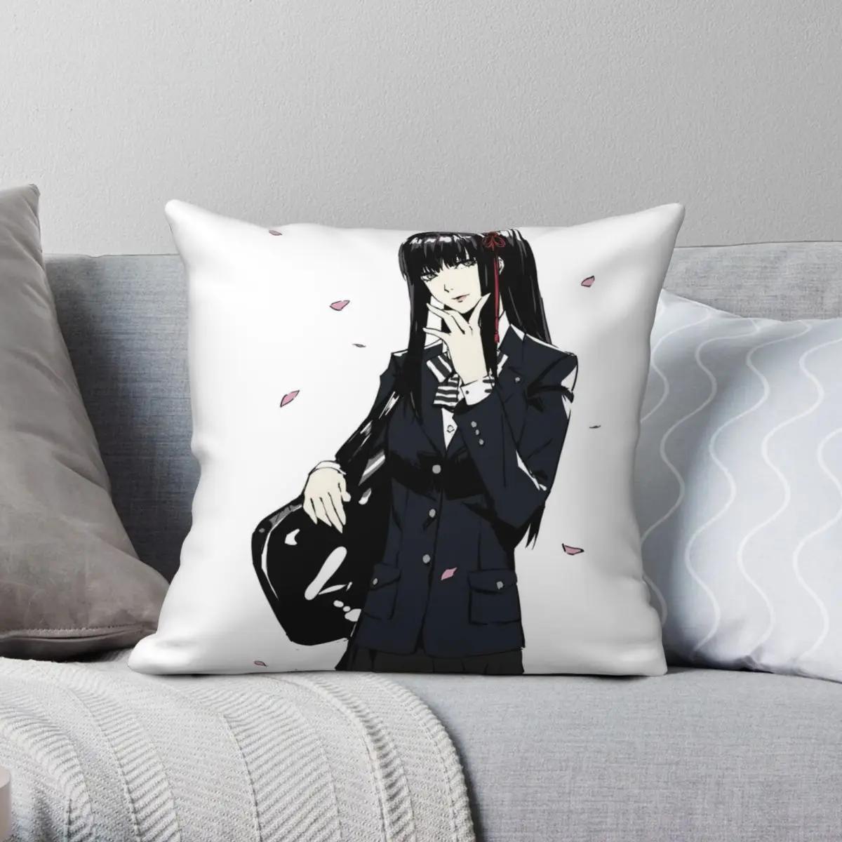 Квадратный Чехол-Подушка Persona 5 Hifumi чехол из полиэстера и льна с бархатным узором