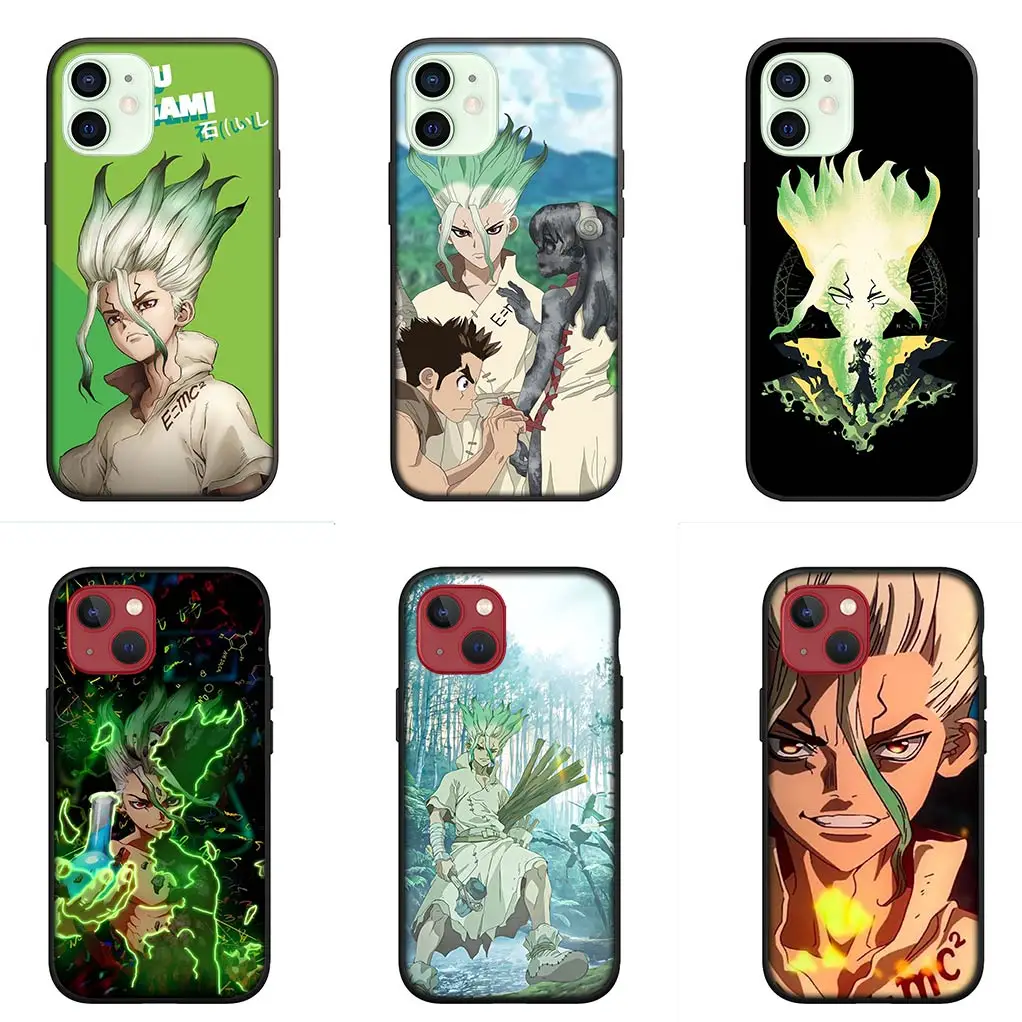 Чехол для телефона с изображением аниме Dr Stone Ishigami Senkuu Apple iPhone 16 11 Pro XS Max X XR 6 7 8 6S Plus +